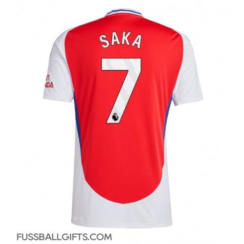 Arsenal Bukayo Saka #7 Fußballbekleidung Heimtrikot 2024-25 Kurzarm